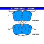 ATE | Bremsbelagsatz, Scheibenbremse | 13.0460-3866.2