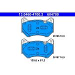 ATE | Bremsbelagsatz, Scheibenbremse | 13.0460-4700.2