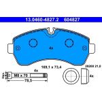 ATE | Bremsbelagsatz, Scheibenbremse | 13.0460-4827.2