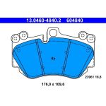 ATE | Bremsbelagsatz, Scheibenbremse | 13.0460-4840.2