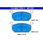 ATE 13.0460-7335.2 Bremsbeläge nicht für Verschleißwarnanzeiger vorbereitet, exkl. Verschleißwarnkontakt
