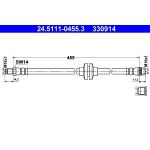 ATE | Bremsschlauch | 24.5111-0455.3