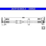 ATE | Bremsschlauch | 24.5112-0433.3