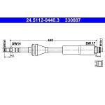 ATE | Bremsschlauch | 24.5112-0440.3