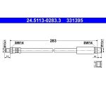 ATE | Bremsschlauch | 24.5113-0283.3