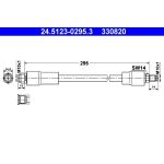 ATE | Bremsschlauch | 24.5123-0295.3