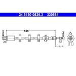 ATE | Bremsschlauch | 24.5130-0526.3