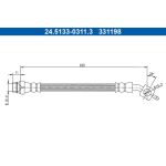 ATE | Bremsschlauch | 24.5133-0311.3