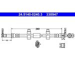 ATE | Bremsschlauch | 24.5140-0240.3