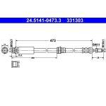 ATE | Bremsschlauch | 24.5141-0473.3