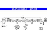 ATE | Bremsschlauch | 24.5143-0535.3