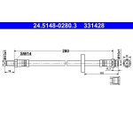 ATE | Bremsschlauch | 24.5148-0280.3