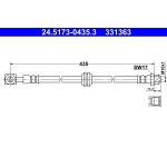 ATE | Bremsschlauch | 24.5173-0435.3