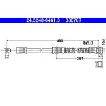 ATE | Bremsschlauch | 24.5248-0461.3