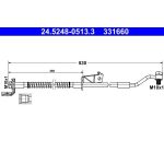 ATE | Bremsschlauch | 24.5248-0513.3