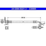 ATE | Bremsschlauch | 24.5264-0221.3