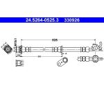 ATE | Bremsschlauch | 24.5264-0525.3