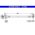 ATE | Bremsschlauch | 24.5265-0346.3