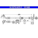 ATE | Bremsschlauch | 24.5270-0476.3