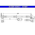 ATE | Bremsschlauch | 24.5281-0345.3