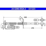 ATE | Bremsschlauch | 24.5286-0524.3