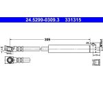 ATE | Bremsschlauch | 24.5299-0309.3