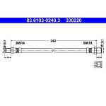 ATE | Bremsschlauch | 83.6103-0240.3