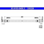 ATE | Bremsschlauch | 83.6103-0400.3