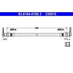 ATE | Bremsschlauch | 83.6104-0180.3