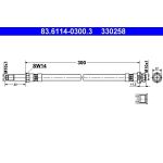 ATE | Bremsschlauch | 83.6114-0300.3