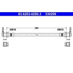 ATE | Bremsschlauch | 83.6203-0250.3