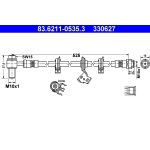 ATE | Bremsschlauch | 83.6211-0535.3