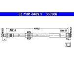 ATE | Bremsschlauch | 83.7101-9489.3