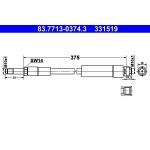 ATE | Bremsschlauch | 83.7713-0374.3