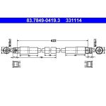 ATE | Bremsschlauch | 83.7849-0419.3