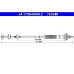 ATE | Seilzug, Kupplungsbetätigung | 24.3728-0848.2