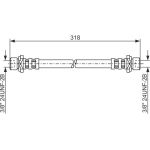 BOSCH | Bremsschlauch | 1 987 476 165