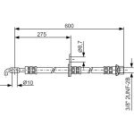 BOSCH | Bremsschlauch | 1 987 476 246