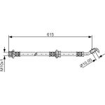 BOSCH | Bremsschlauch | 1 987 476 363