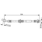 BOSCH | Bremsschlauch | 1 987 476 996