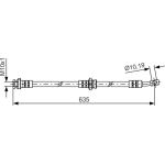 BOSCH | Bremsschlauch | 1 987 481 432