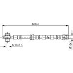 BOSCH | Bremsschlauch | 1 987 481 693