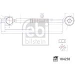 FEBI BILSTEIN 184258 Axialgelenk, Spurstange