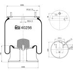 FEBI BILSTEIN 40256 Federbalg, Luftfederung