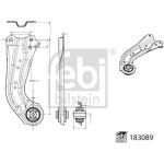 FEBI BILSTEIN 183089 Querlenker, Lenker, Radaufhängung