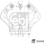 FEBI BILSTEIN 183594 Querlenker, Lenker, Radaufhängung