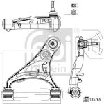 FEBI BILSTEIN 185765 Querlenker, Lenker, Radaufhängung