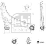 FEBI BILSTEIN 185905 Querlenker, Lenker, Radaufhängung