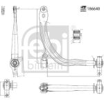 FEBI BILSTEIN 186640 Querlenker, Lenker, Radaufhängung