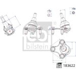 FEBI BILSTEIN 183622 Trag-/Führungsgelenk